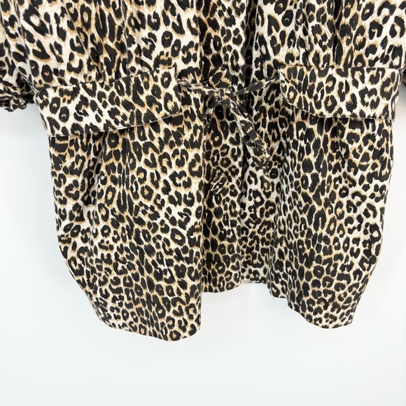 Chloe‎ Leopard Print Coat Size 8 Y2K Animal Print Glam Baddie - Picture 4 of 15